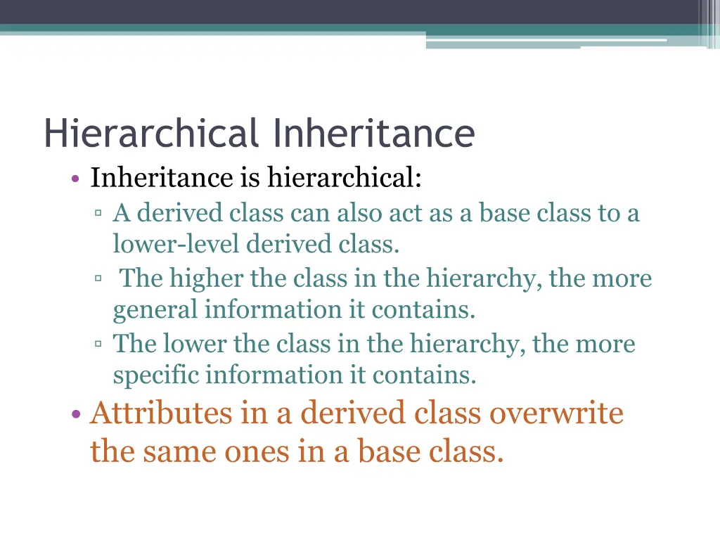 hierarchical inheritance inheritance