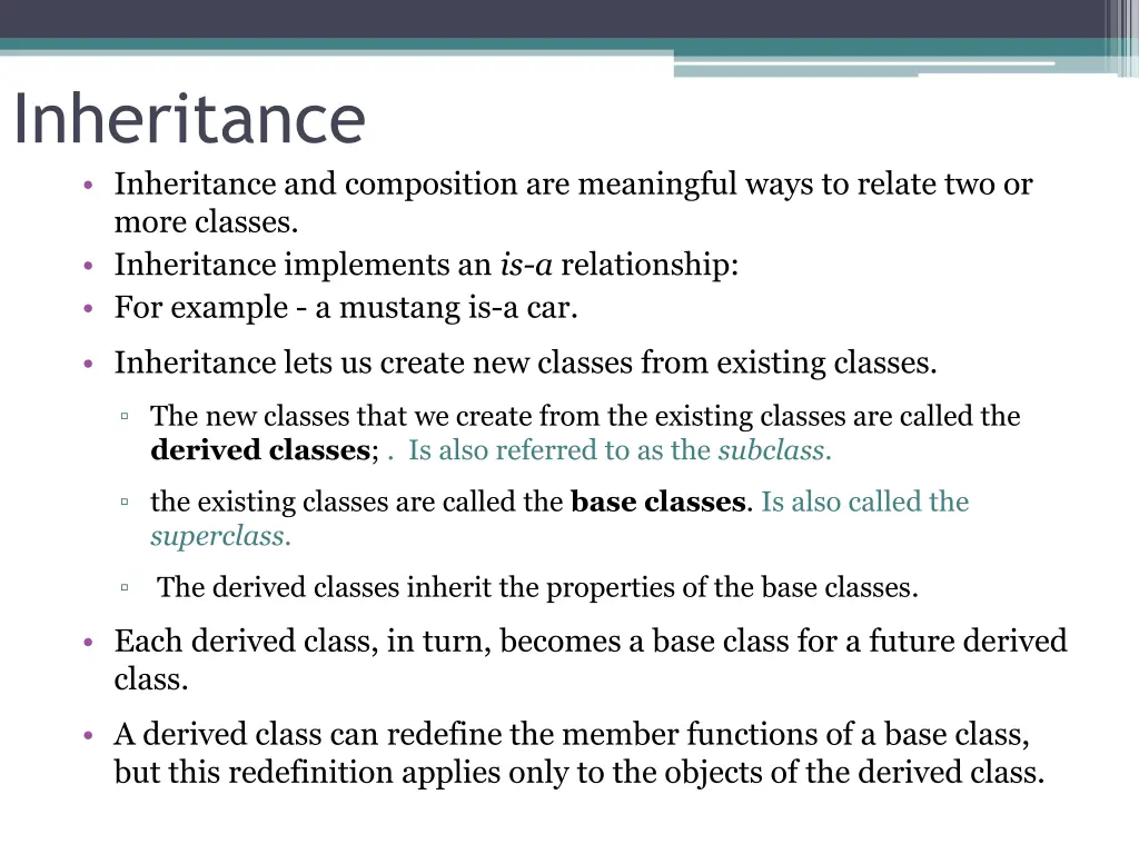 inheritance inheritance and composition