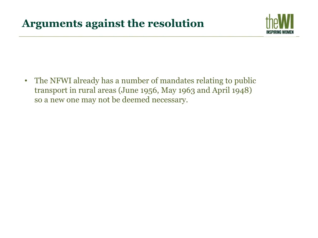 arguments against the resolution