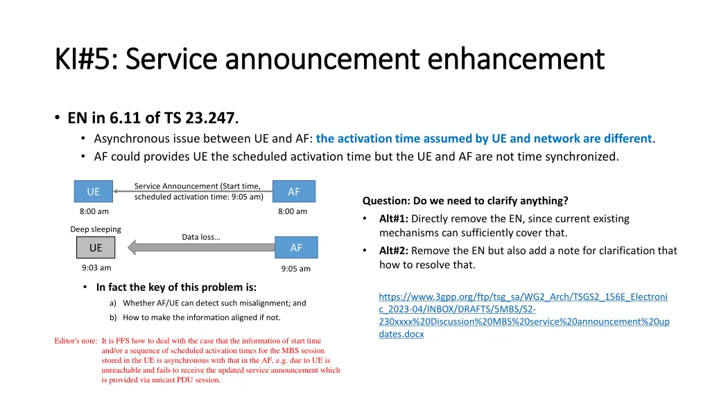 ki 5 service announcement enhancement
