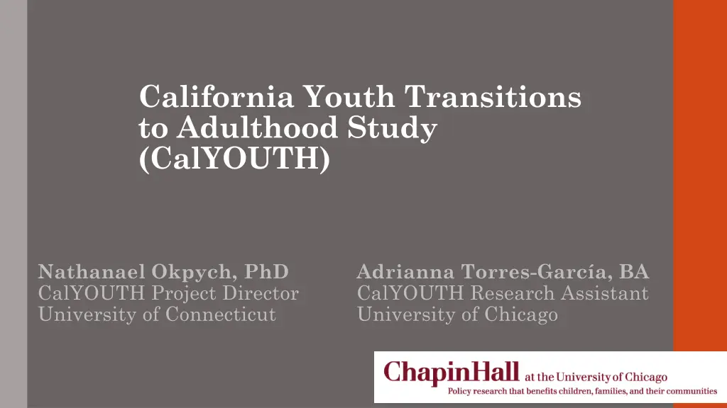 california youth transitions to adulthood study