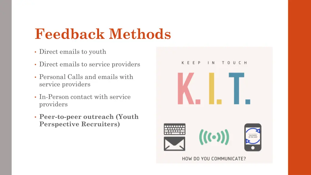 feedback methods