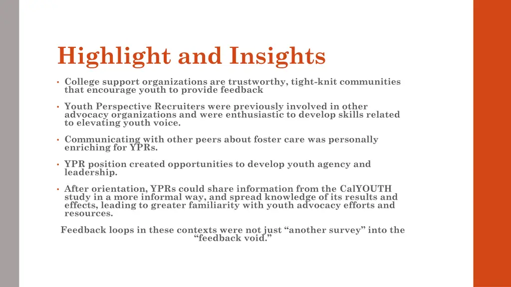 highlight and insights