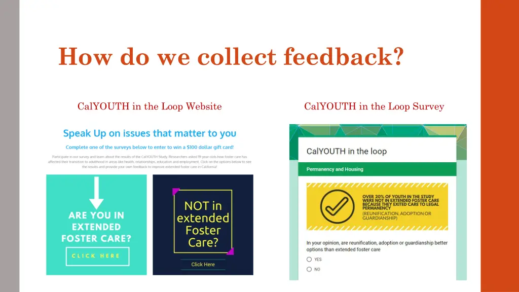 how do we collect feedback