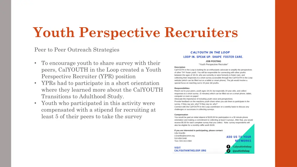 youth perspective recruiters