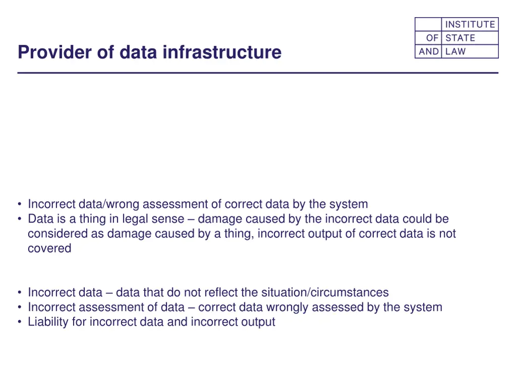 provider of data infrastructure