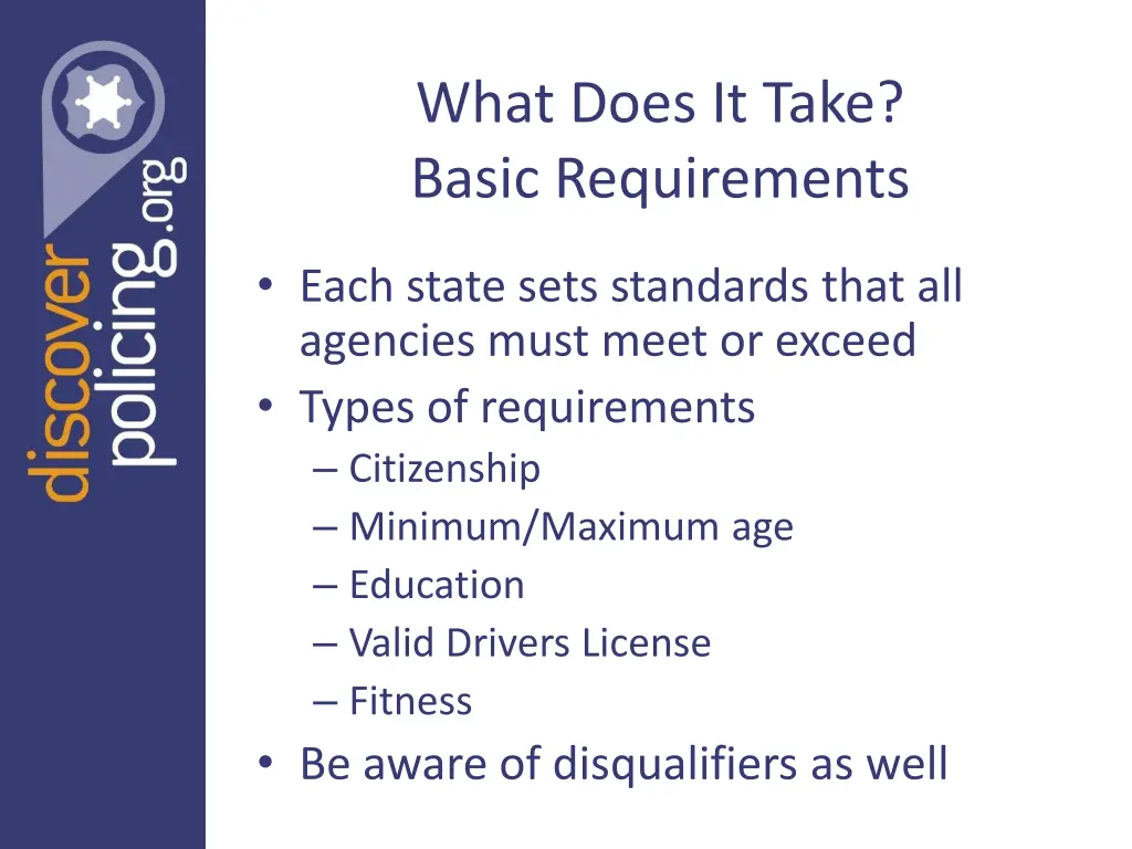 what does it take basic requirements