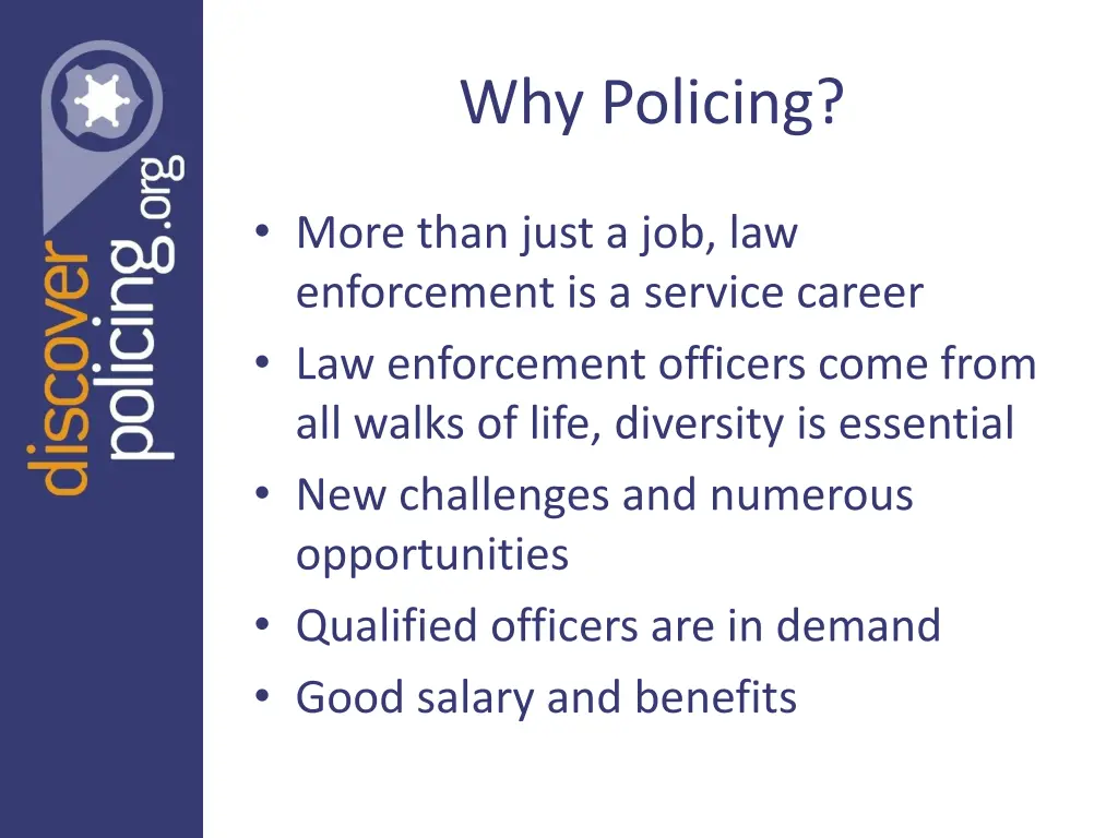 why policing