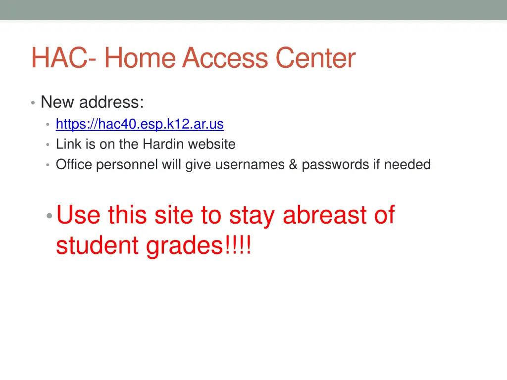 hac home access center