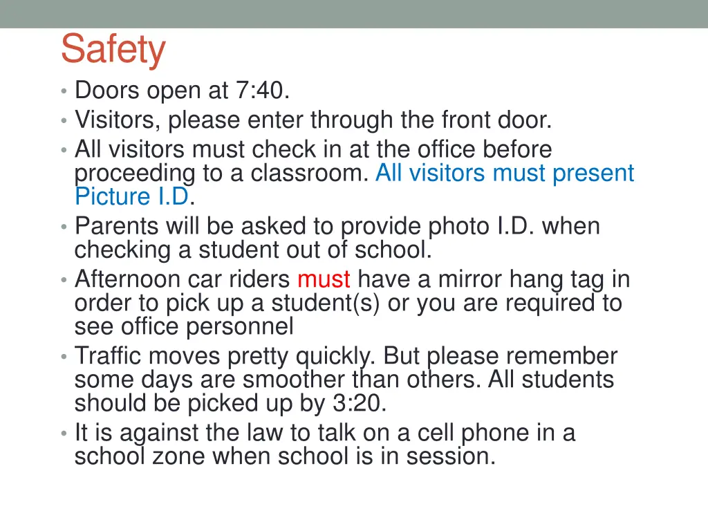 safety doors open at 7 40 visitors please enter