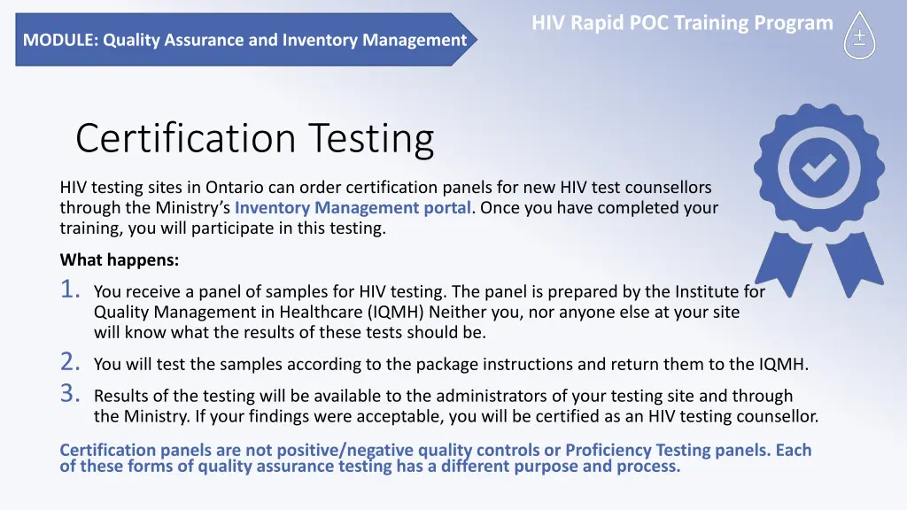 hiv rapid poc training program 6