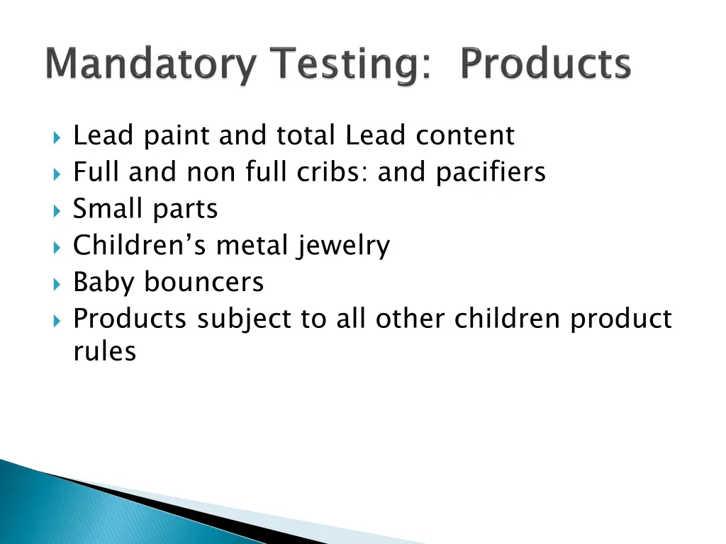 lead paint and total lead content full
