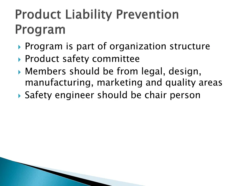 program is part of organization structure product