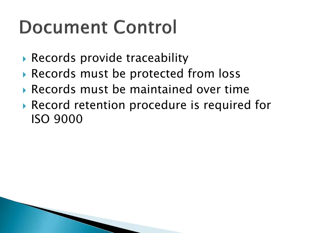 records provide traceability records must