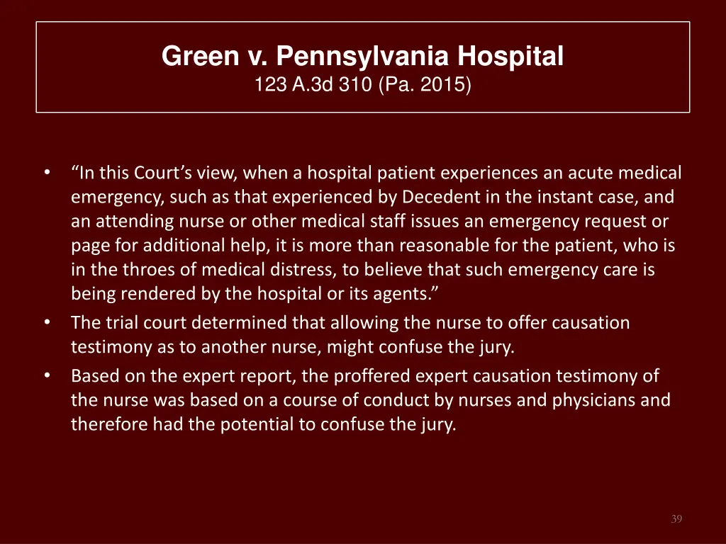 green v pennsylvania hospital 123 a 3d 310 pa 2015 1