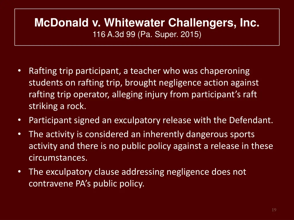 mcdonald v whitewater challengers