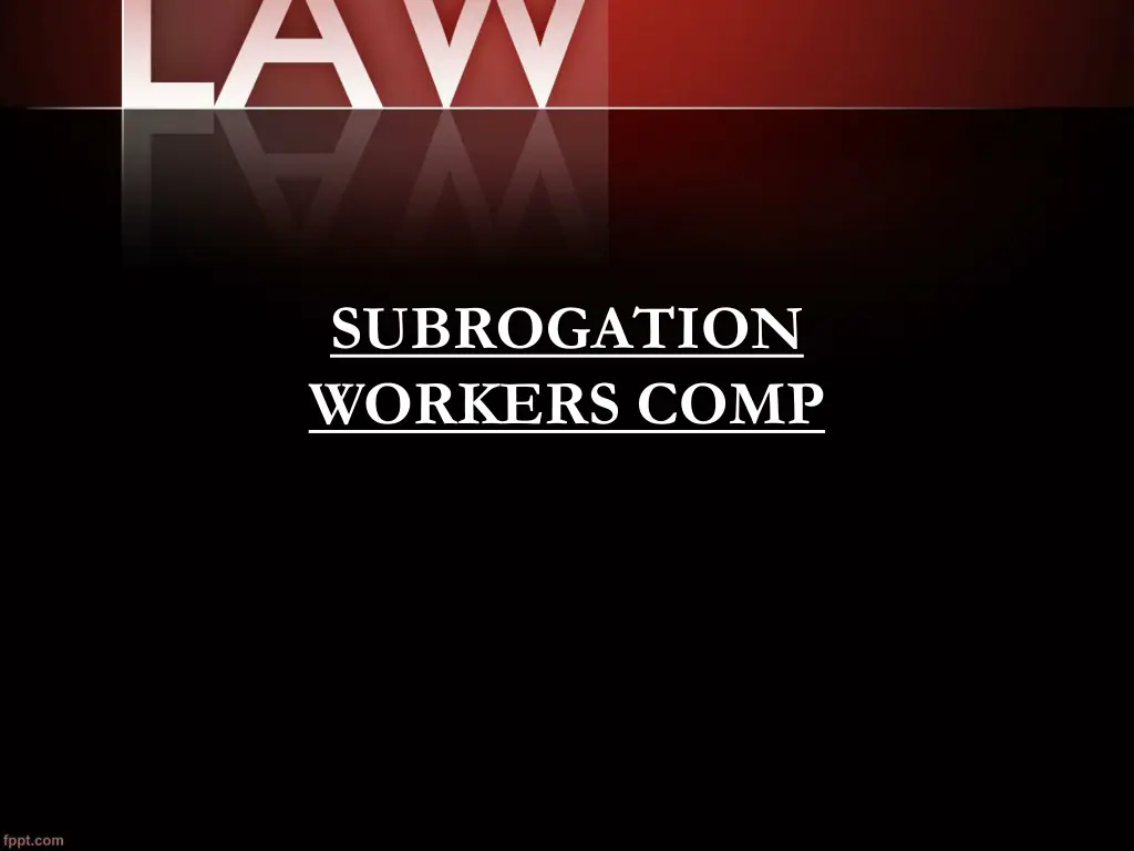 subrogation workers comp
