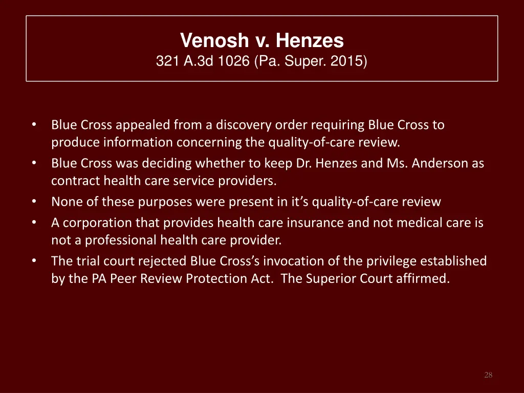 venosh v henzes 321 a 3d 1026 pa super 2015