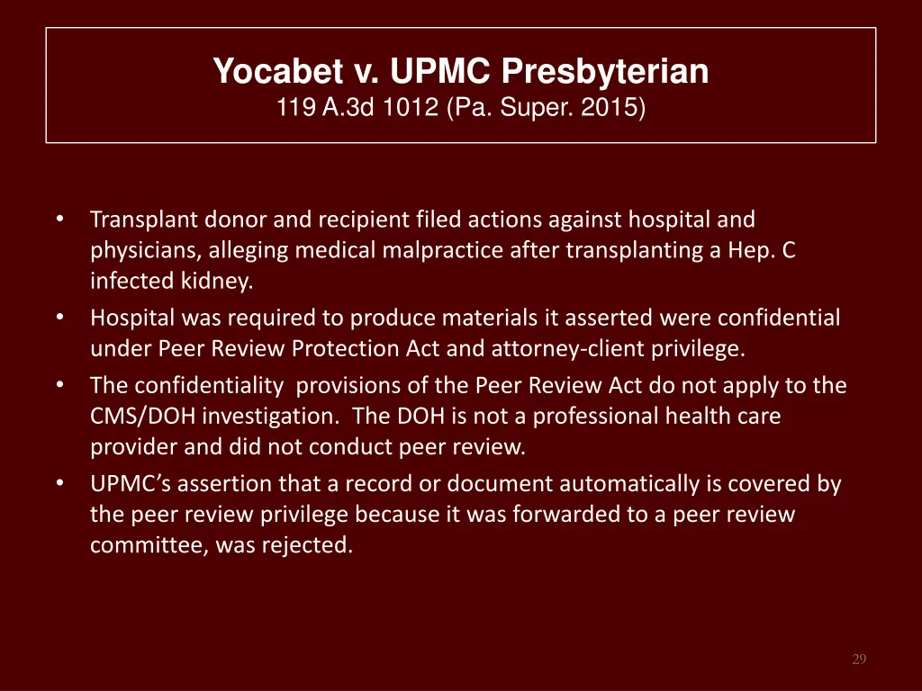 yocabet v upmc presbyterian 119 a 3d 1012