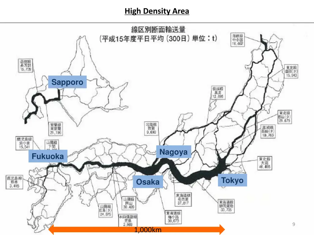 high density area