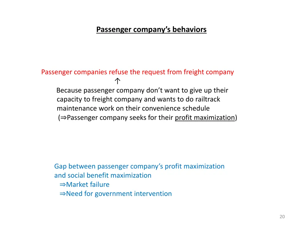 passenger company s behaviors