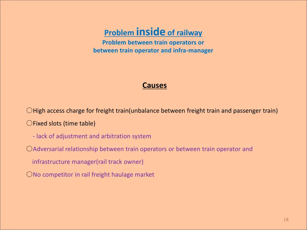 problem inside of railway problem between train 1