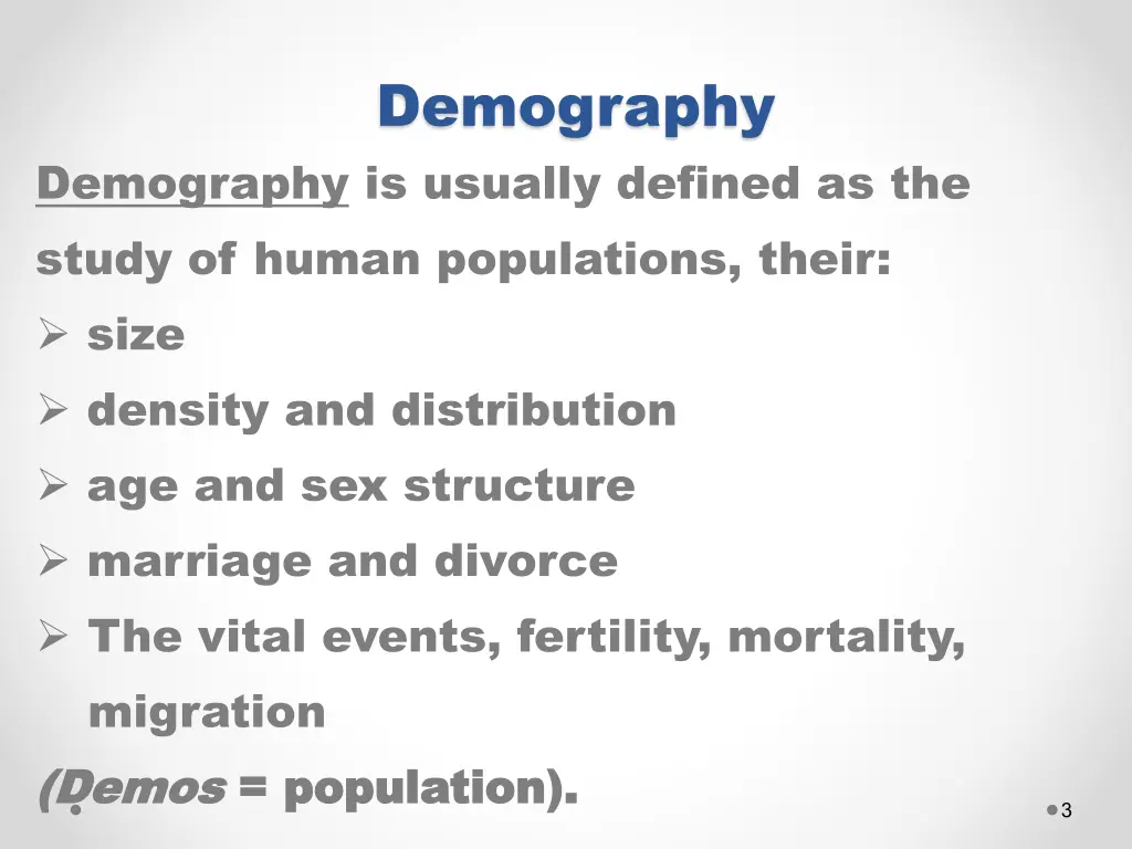 demography 1