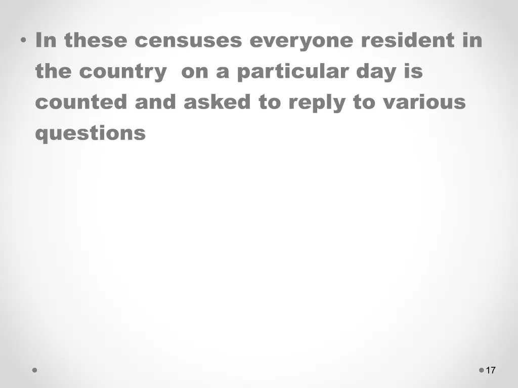 in these censuses everyone resident
