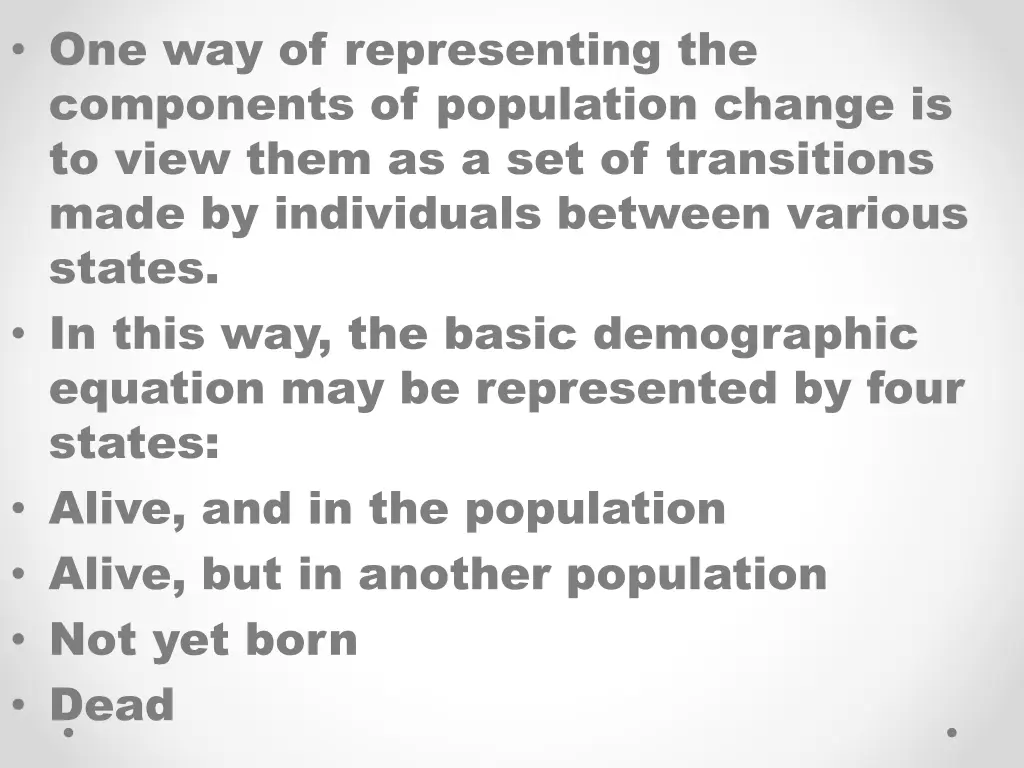 one way of representing the components