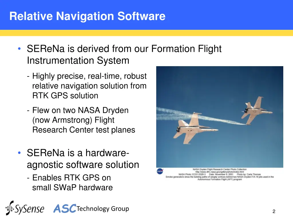 relative navigation software
