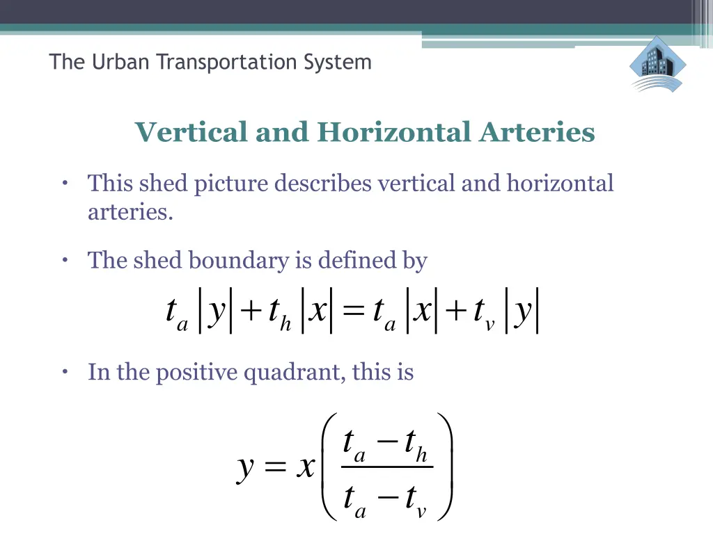 the urban transportation system 26
