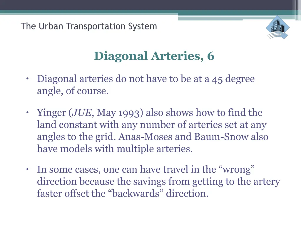 the urban transportation system 38