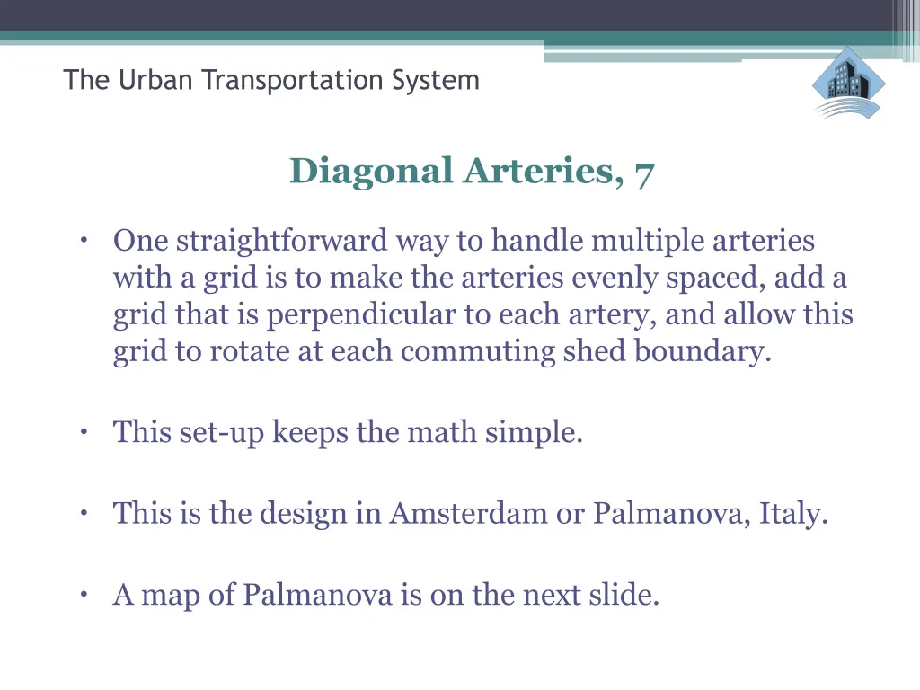 the urban transportation system 39