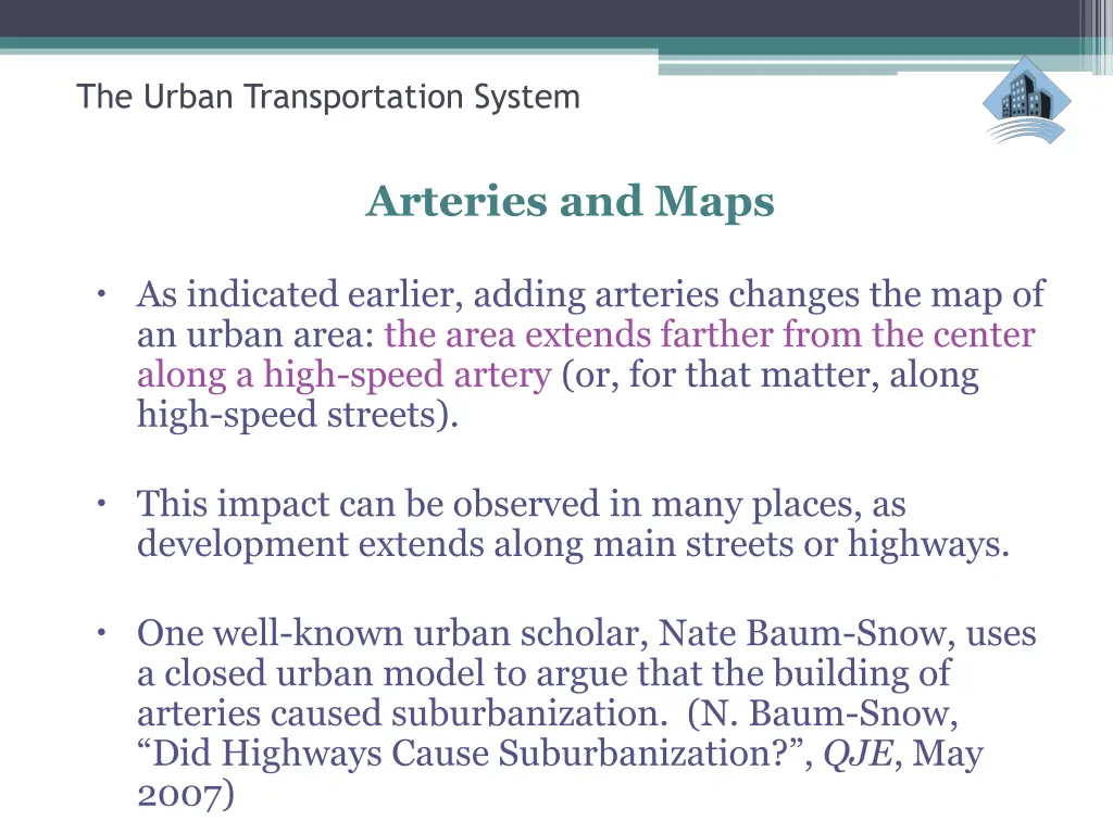 the urban transportation system 41