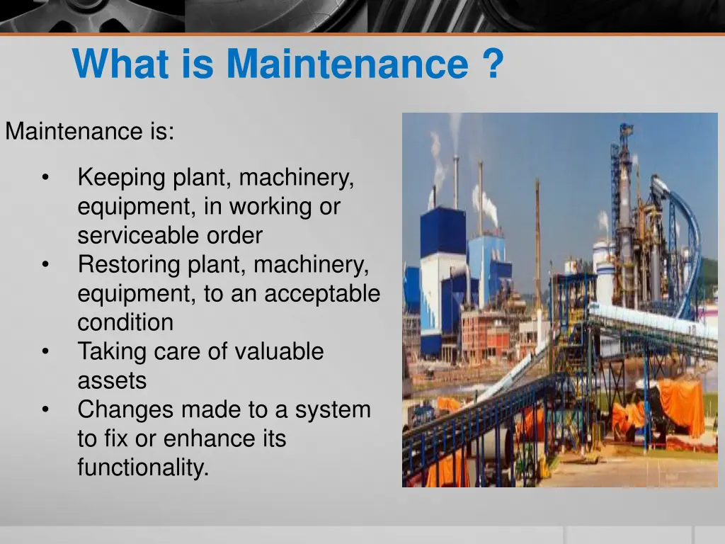 what is maintenance