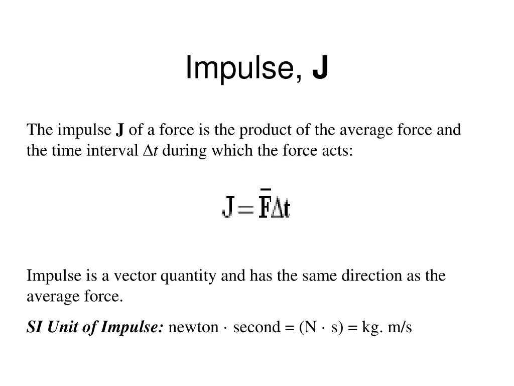 impulse j