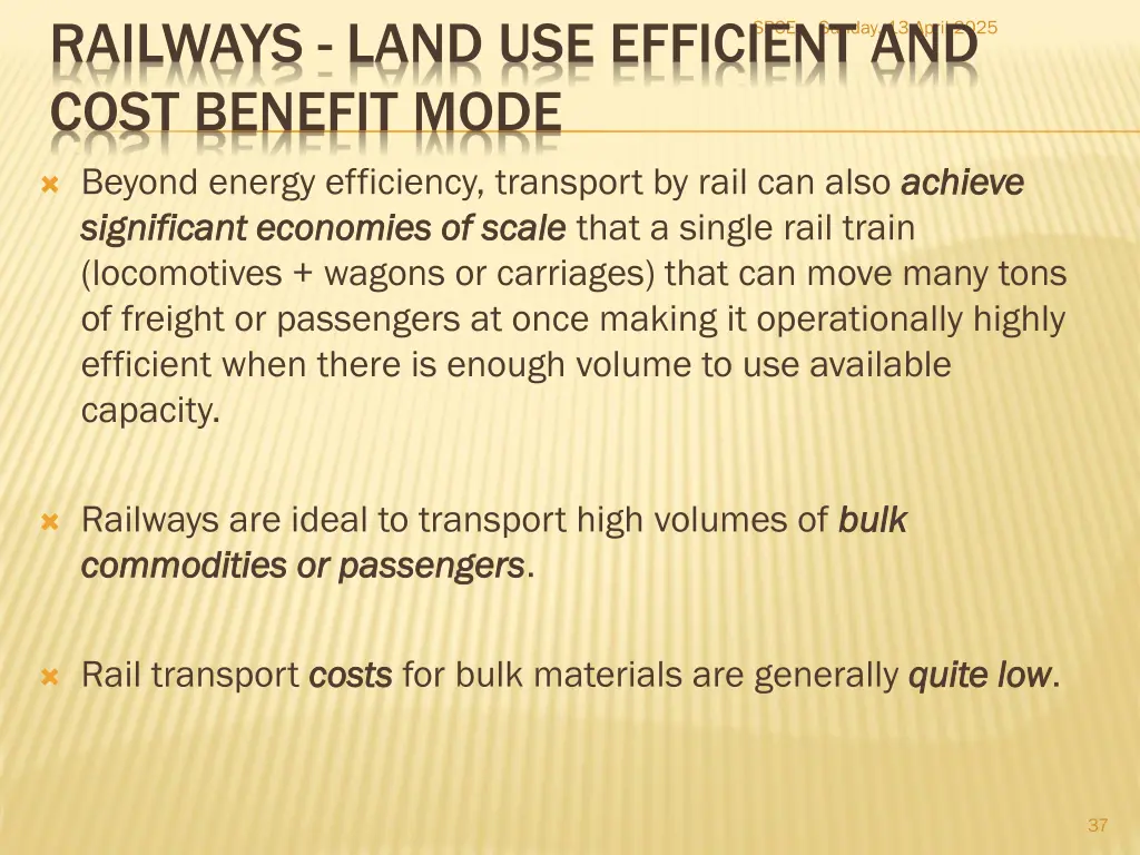 railways land use efficient and cost benefit mode 3