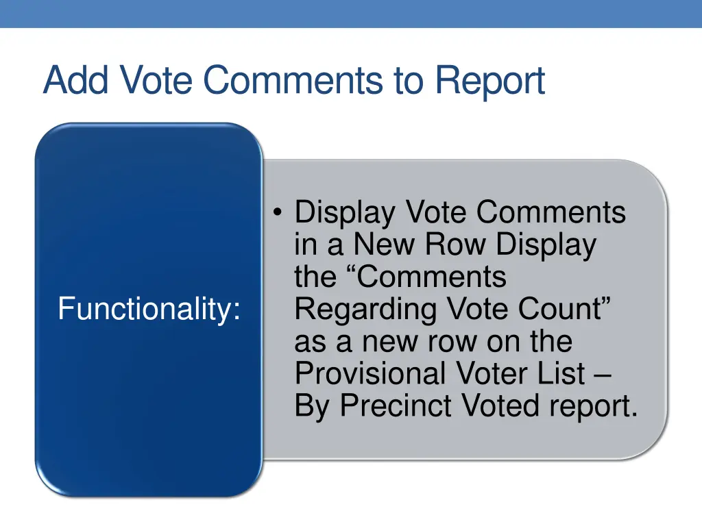 add vote comments to report