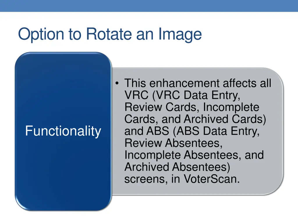 option to rotate an image