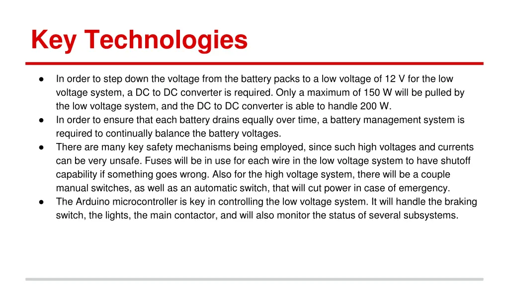 key technologies