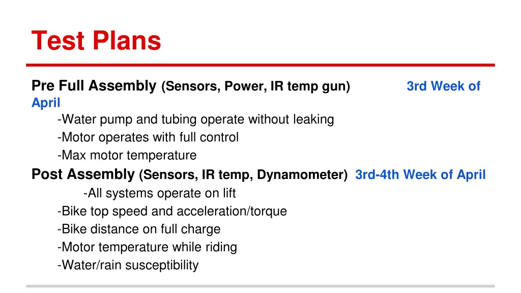 test plans 1