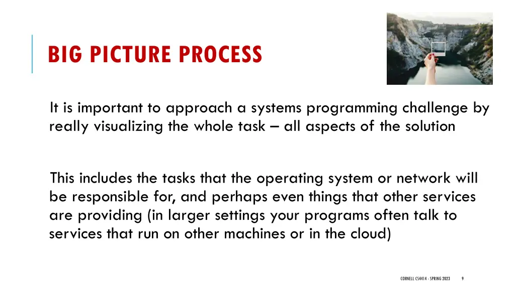 big picture process