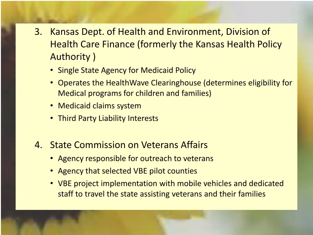 3 kansas dept of health and environment division