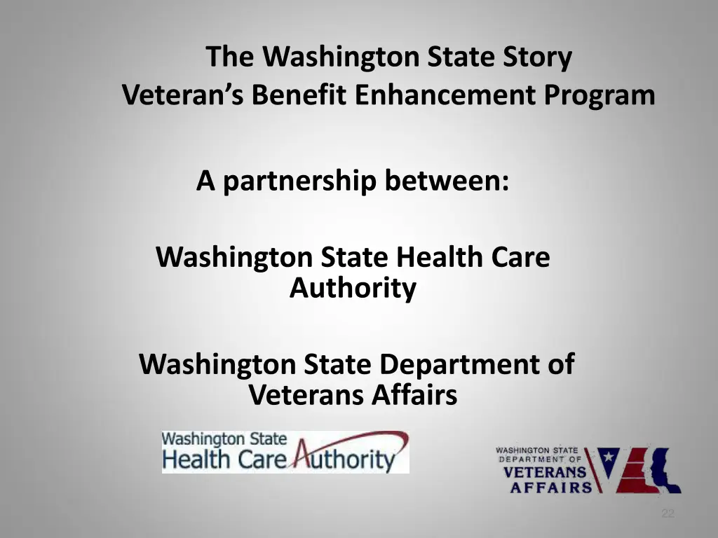 the washington state story veteran s benefit