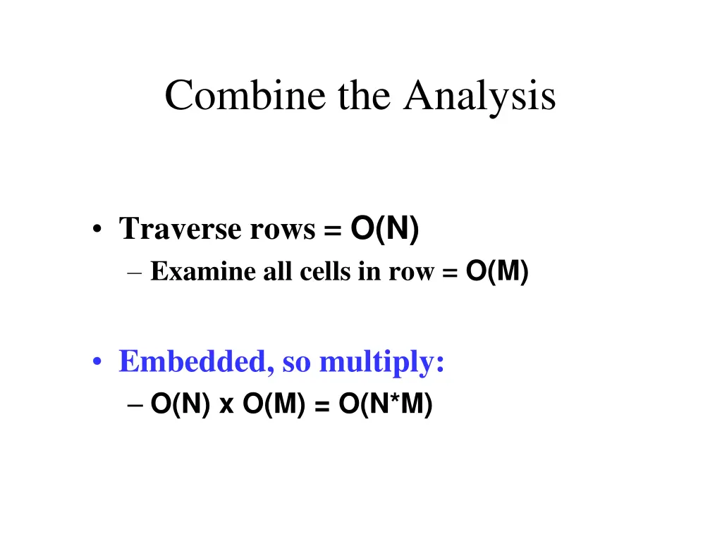 combine the analysis 1