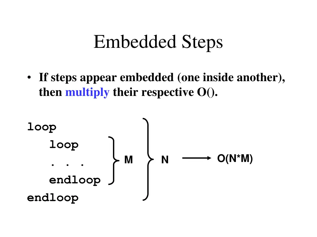 embedded steps