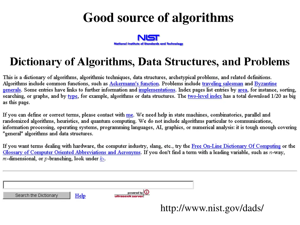good source of algorithms