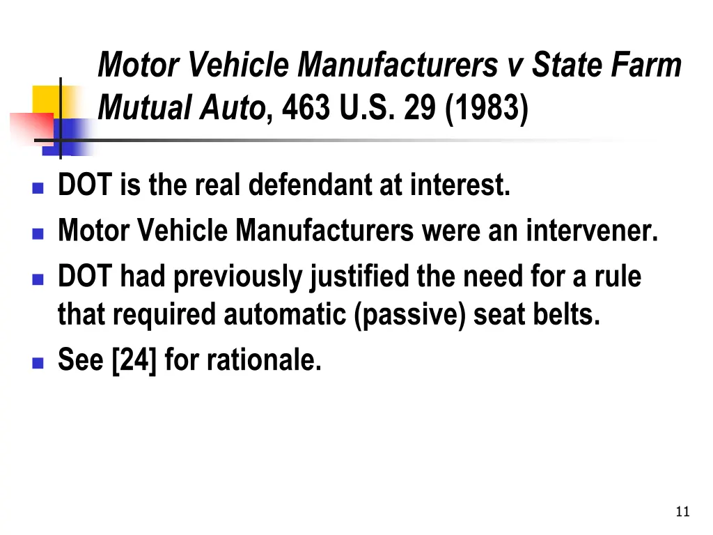 motor vehicle manufacturers v state farm mutual