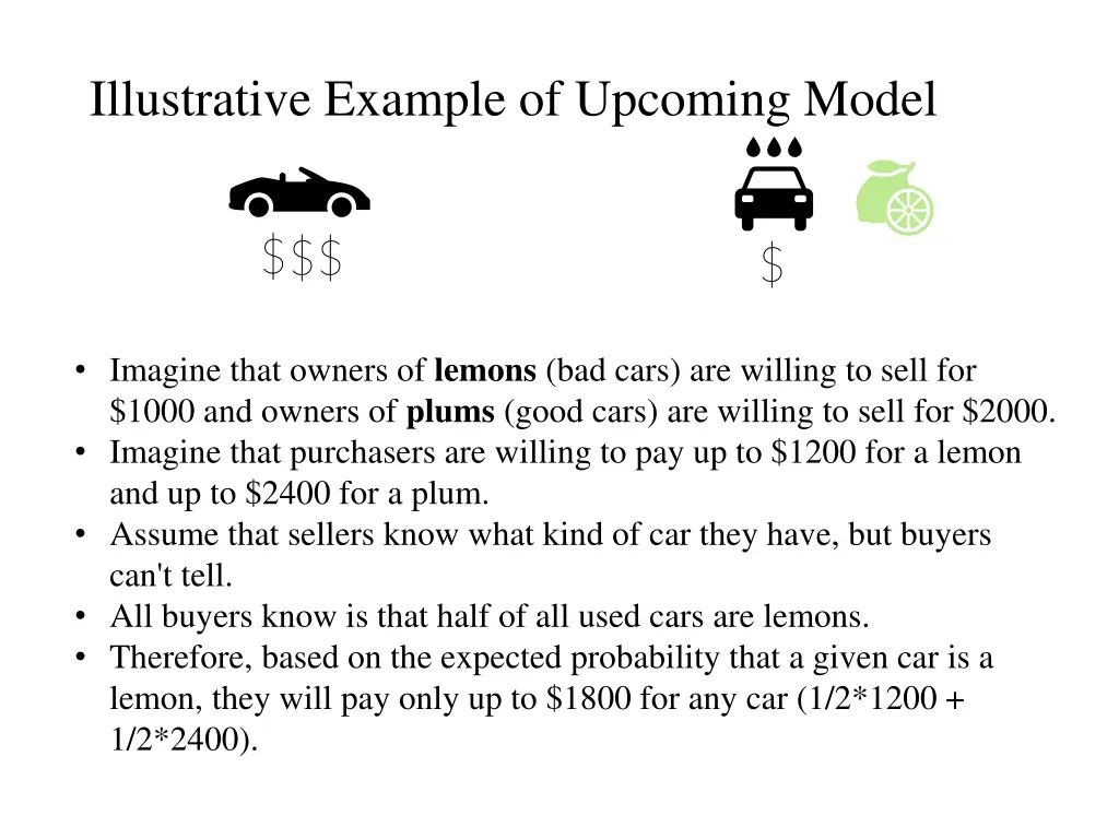illustrative example of upcoming model