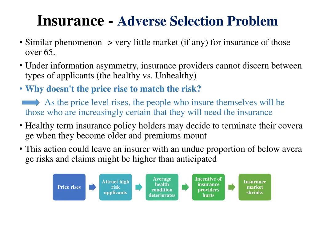 insurance adverse selection problem
